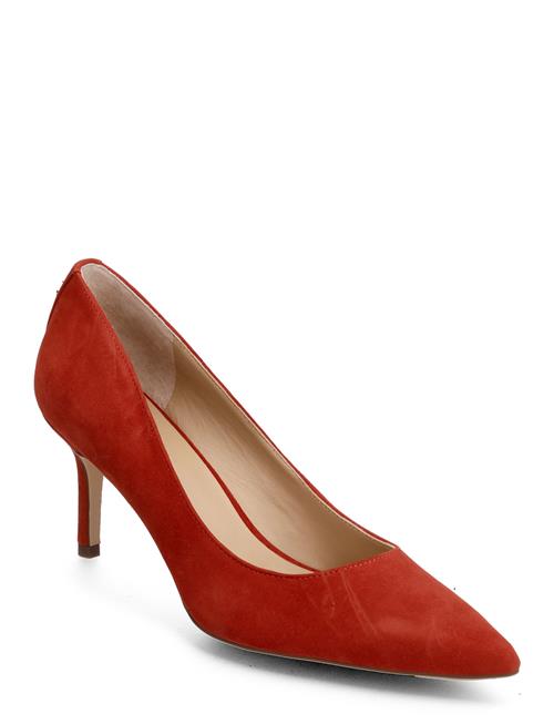 Lauren Ralph Lauren Lanette Suede Pump Lauren Ralph Lauren Red