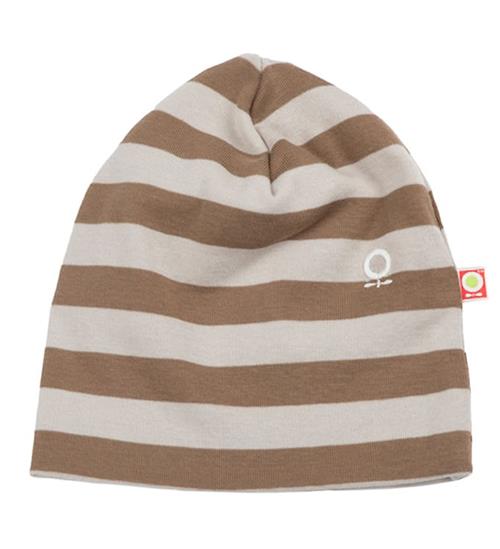 Se Katvig Hue - Brun/Beige Stribet ved KidsWorld