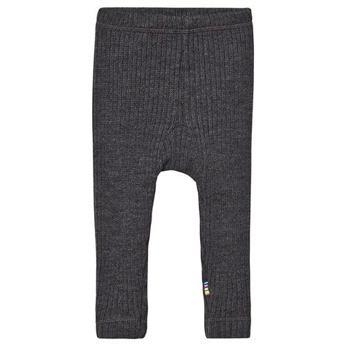 Se Joha Ribstrikkede Leggings Mørkegrå | Grå | 3-4 years ved Babyshop