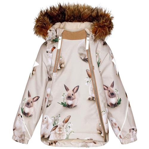 Molo Hopla Jakke Winter Rabbits | Beige | 98 cm