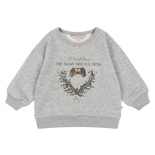 Konges Sløjd Lou Sweat Shirt Ocs - Grey Melange | Grå | 5-6 years