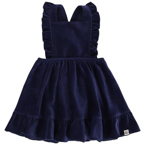 Se Gullkorn Design Olit Kjole Navy Blue | Marine blå | 86 cm ved Babyshop