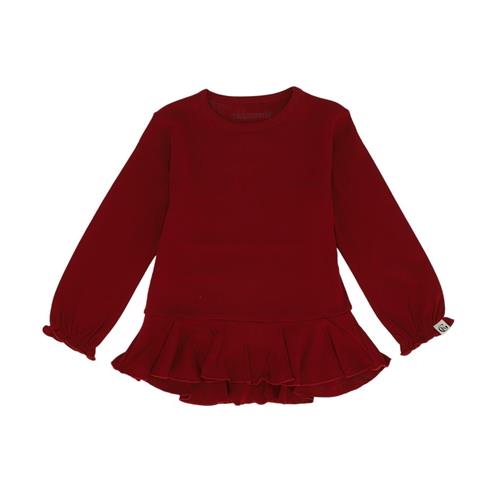 Gullkorn Design Eno Sweater til Piger Deep Red | Rød | 92 cm