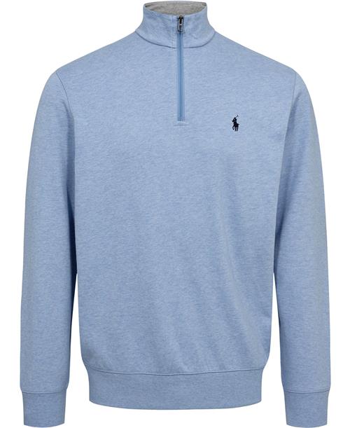 Polo Ralph Lauren Luxury Jersey Quarterzip Pullover Mand Isle Heather/c7978 Sweatshirts Str XL - hos Magasin