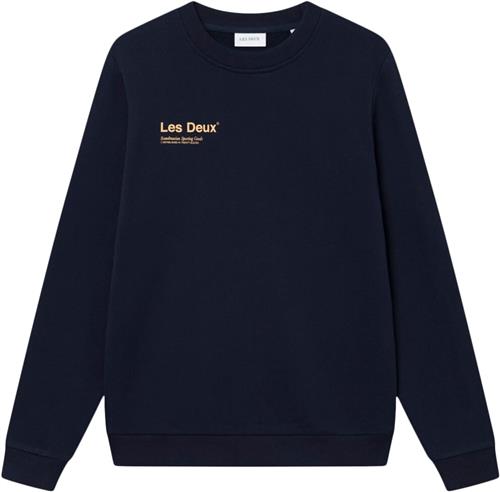 Les Deux Brody Sweatshirt 2.0 Mand Navy Sweatshirts Regular Fit Str L - Bomuld hos Magasin