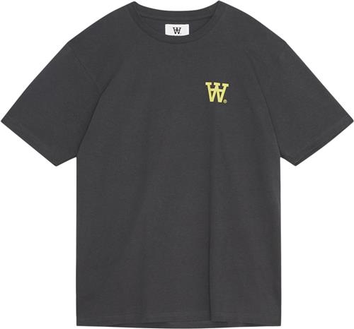 Wood Wood Wwace AA Chest Print Tshirt Mand Charcoal Kortærmede T-shirts Str S - hos Magasin