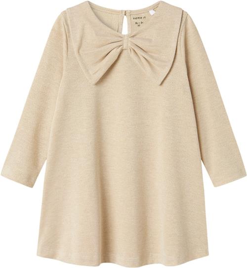 Name It Nmfrnanna LS Dress Str 92 - Frosted Almond Kjoler hos Magasin