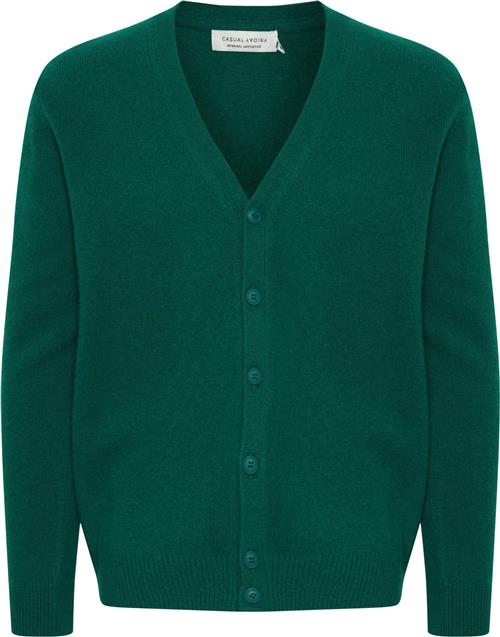 Se Casual Friday Cfkarl Lambswool Cardigan Mand Forest Biome Cardigans Regular Fit Str S - hos Magasin ved Magasin