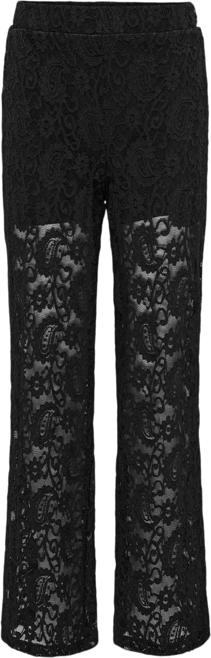 ONLY Kogmilly Lace Pants JRS Str 128 - Sort Bukser hos Magasin