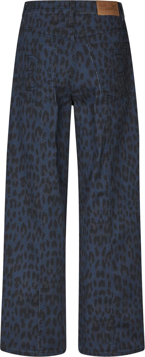 Baum und Pferdgarten Nara Kvinde Blue Leopard Bukser Str 34 - hos Magasin