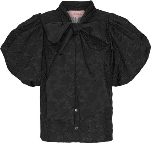 HUNKØN Jamie Shirt Kvinde Black Skjorter Str XS - hos Magasin