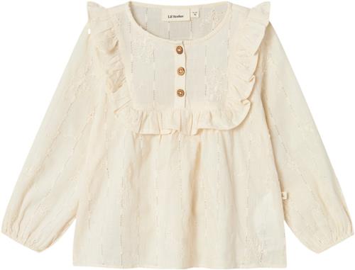 Lil' Atelier Nmfrhody LS Loose Shirt LIL Str 122/128 - Turtledove Leggings hos Magasin