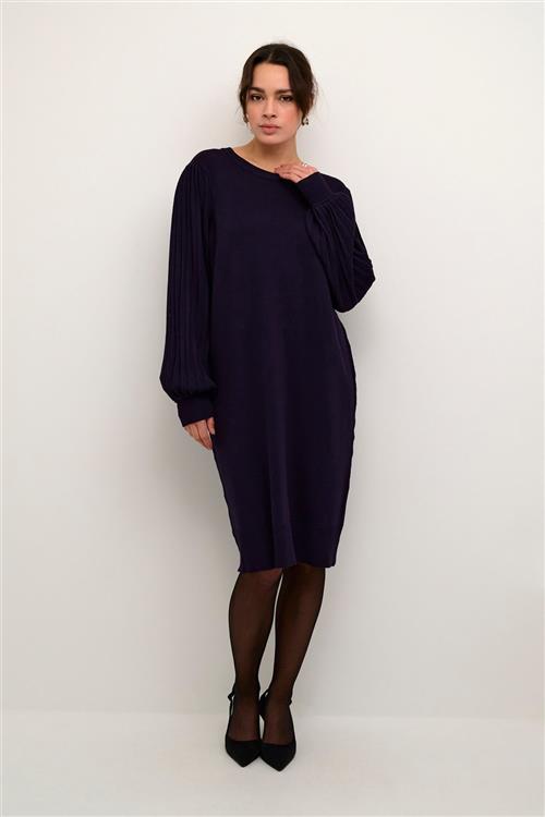 Kaffe Kalone Knit Dress Kvinde Dawn Purple Langærmede Bluser Str XS - hos Magasin