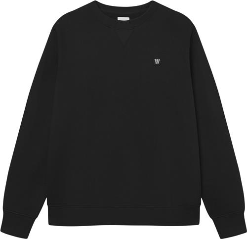 Wood Wood Wwtye Mand Black Sweatshirts Str XS - hos Magasin