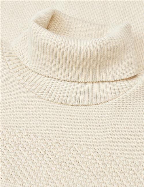 Se Mads Nørgaard - Copenhagen Wool Klemens Knit Mand Hvid Sweaters Str L - hos Magasin ved Magasin