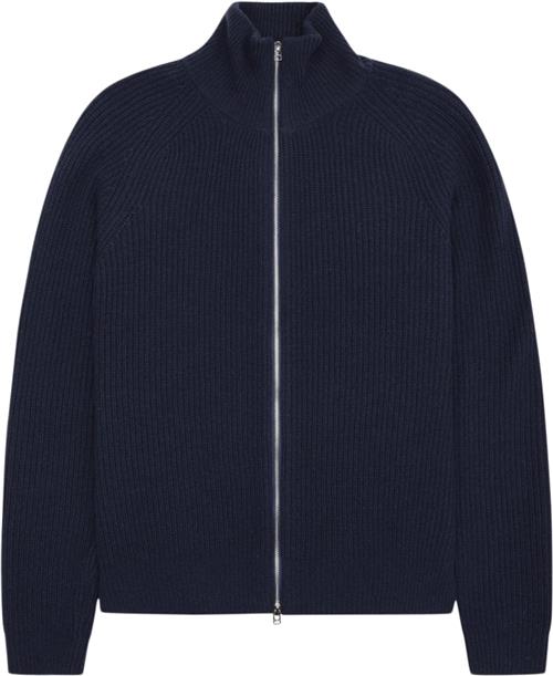 Woodbird Wbjass Wool Zip Mand Navy Sweaters Str XL - hos Magasin