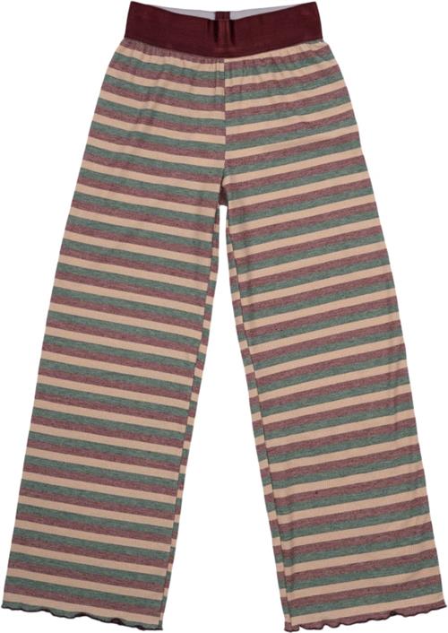 The New Tnmadeline Wide Rib Pants Str 110-116 cm/5-6 år - Multi Stripe Bukser hos Magasin