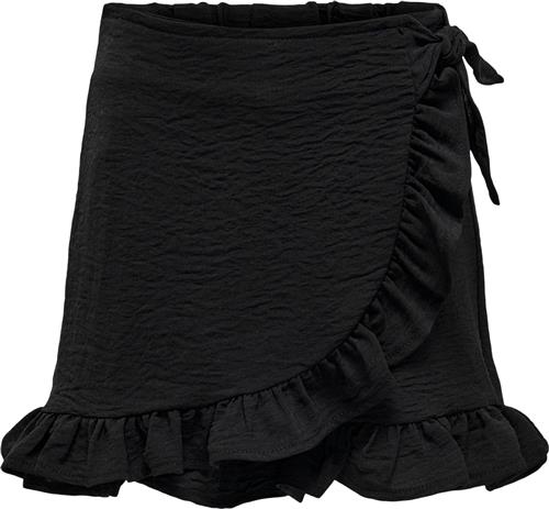 ONLY Kogmette Wrap Skort WVN Noos Str 146 - Sort Nederdele hos Magasin