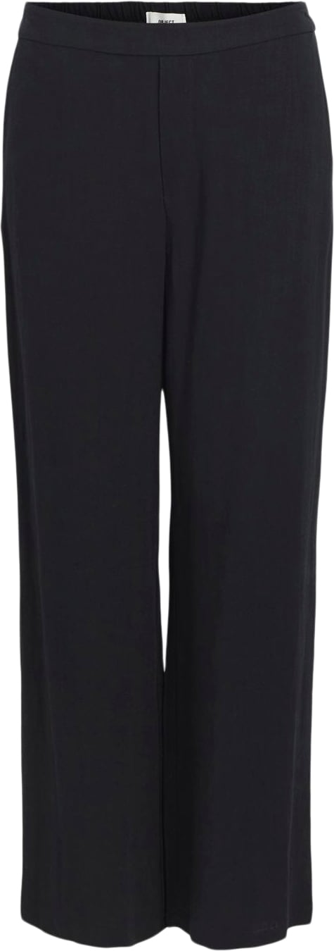 Se Object Objsanne Aline Wide Pant Noos Kvinde Black Hørbukser Str 36 - hos Magasin ved Magasin