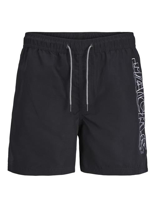 Jack & Jones Plus Badeshorts 'JPSTFiji'  sort / hvid