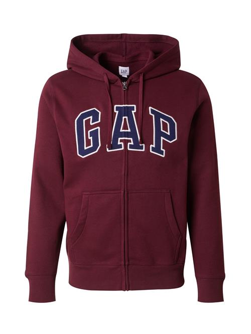 GAP Sweatjakke 'HERITAGE'  marin / burgunder / hvid