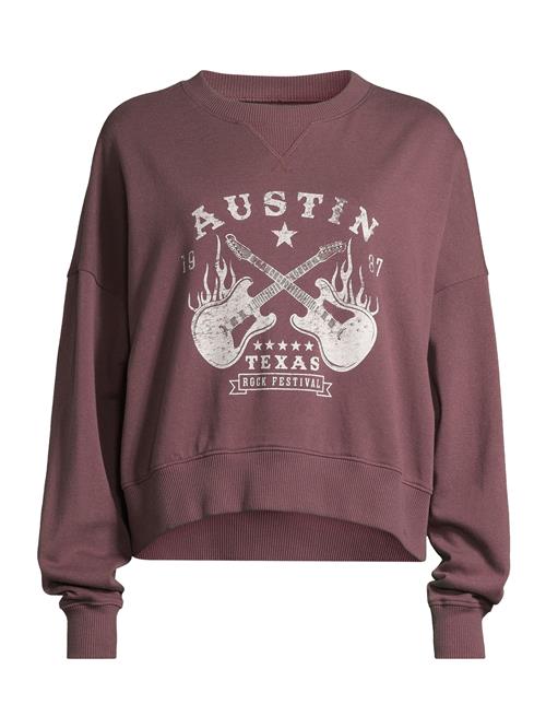 Se AÉROPOSTALE Sweatshirt  burgunder / hvid ved About You