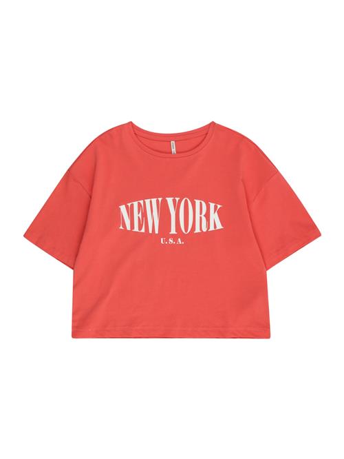 KIDS ONLY Bluser & t-shirts 'OLIVIA'  pink / hvid