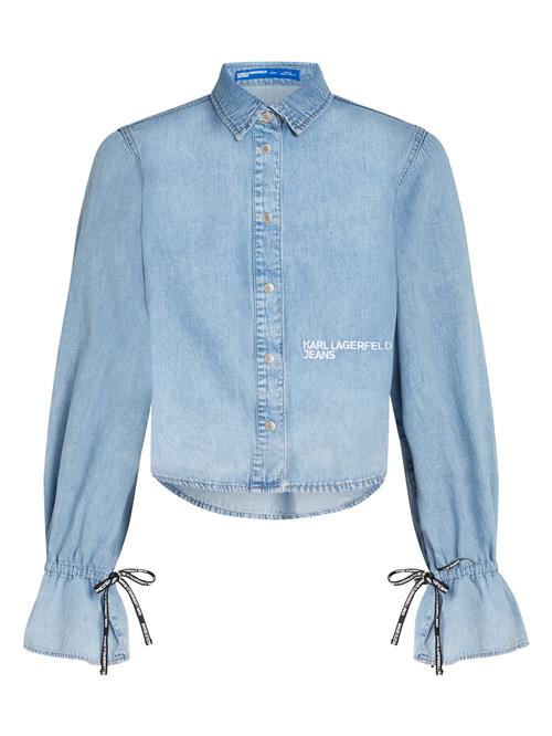 KARL LAGERFELD JEANS Bluse  blue denim / sort / hvid