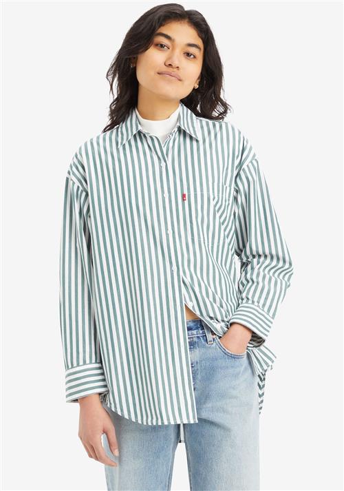 Se LEVI'S ® Bluse 'Lola'  grøn / hvid ved About You