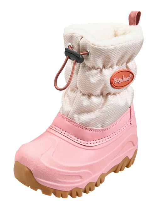 Se PLAYSHOES Snowboots  creme / lyserød / rustrød ved About You