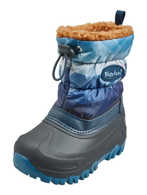 Se PLAYSHOES Snowboots 'Berge'  blå / lyseblå / mørkeblå ved About You