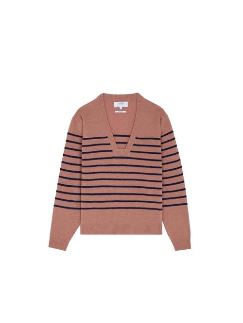 Scalpers Pullover 'Joy Square'  marin / lysebrun