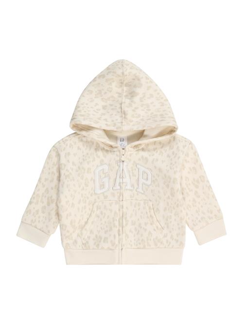 GAP Sweatjakke  sand / greige / hvid