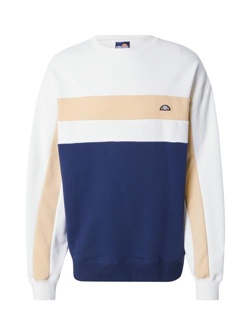 Se ELLESSE Sweatshirt 'Andora'  beige / mørkeblå / hvid ved About You