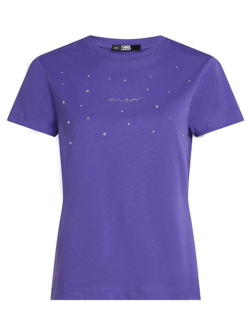 Karl Lagerfeld Shirts ' Rhinestones Detail '  lilla