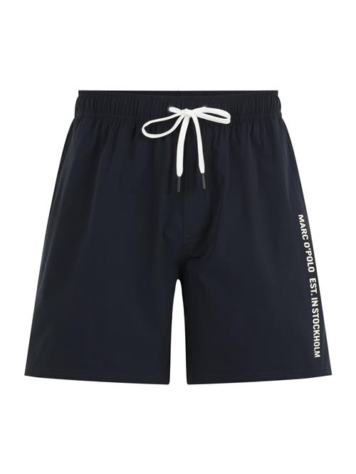 Marc O'Polo Badeshorts 'Olmen Essentials'  natblå / hvid