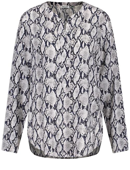 GERRY WEBER Bluse  grå / sort