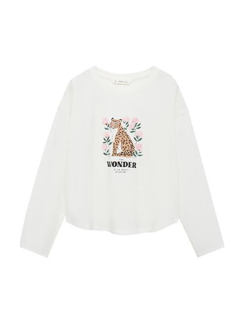 MANGO KIDS Bluser & t-shirts 'WONDERR'  ecru / brun / lyserød / sort