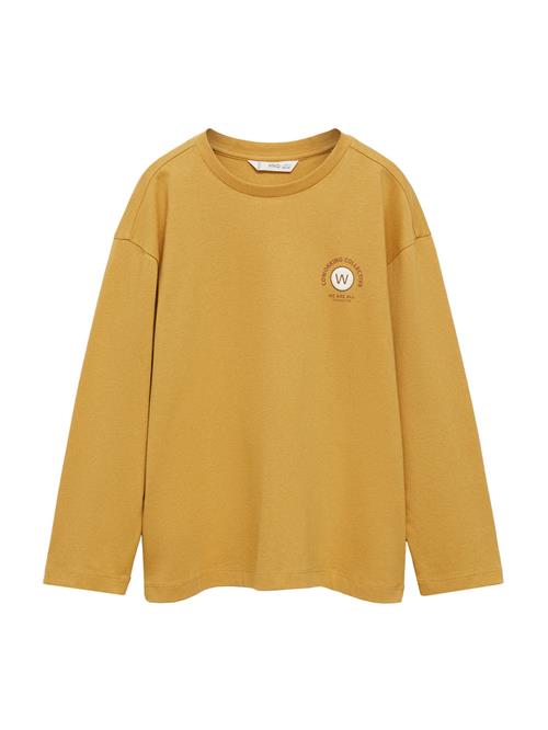 MANGO KIDS Shirts 'CONNECT'  rustbrun / mørkegul / hvid