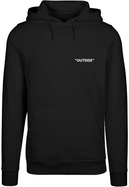 Se Mister Tee Sweatshirt 'Out$ide'  sort / hvid ved About You