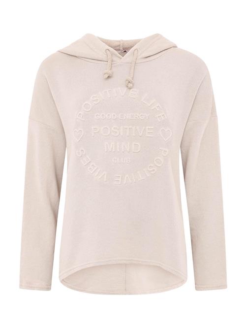 Zwillingsherz Sweatshirt 'Positive Mind'  beige