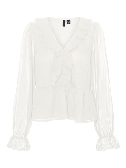 VERO MODA Bluse 'NOLA'  hvid