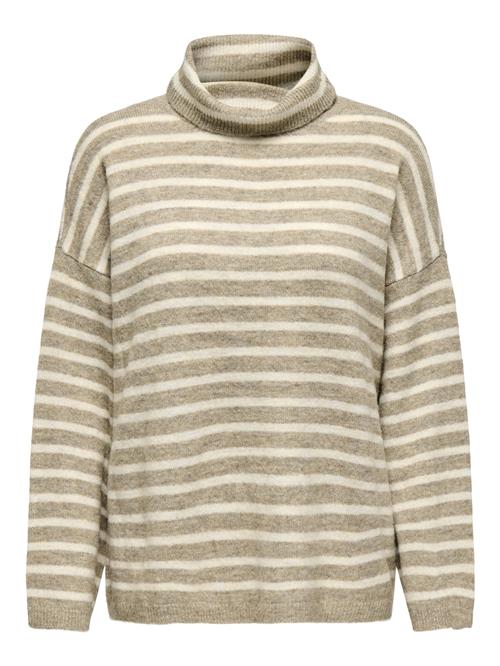 ONLY Pullover 'ONLTalio'  creme / mørkebeige