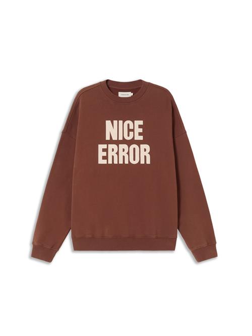 Thinking MU Sweatshirt 'Nice Error'  elfenben / brun