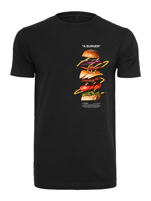 Mister Tee Bluser & t-shirts 'A Burger'  blandingsfarvet / sort