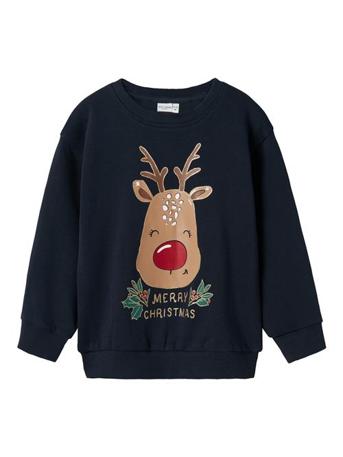 NAME IT Sweatshirt 'NMFVISMAS'  safir / lysebrun / guld / rød