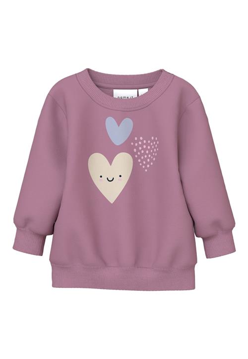 NAME IT Sweatshirt 'NBFVRILLIE'  beige / lyseblå / lysviolet / sort