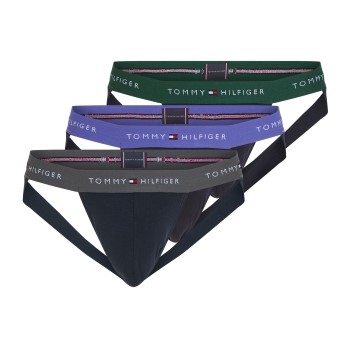 Tommy Hilfiger 3P WB Jockstrap Flerfarvet økologisk bomuld Large Herre