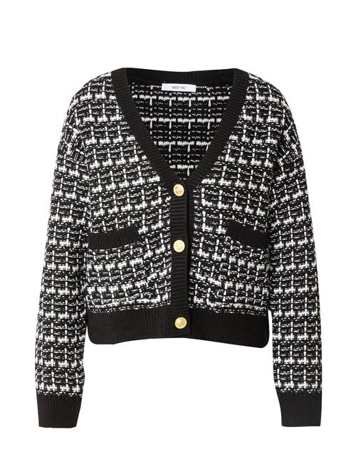 ABOUT YOU Cardigan 'Joyce'  sort / hvid