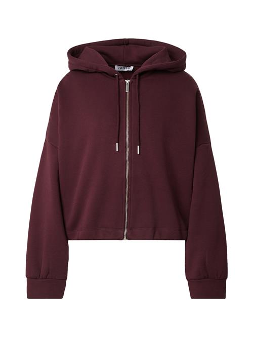 EDITED Sweatjakke 'Tamy'  bordeaux / mørkerød